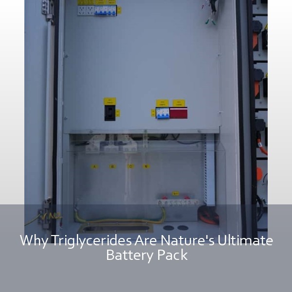 Why Triglycerides Are Nature's Ultimate Battery Pack